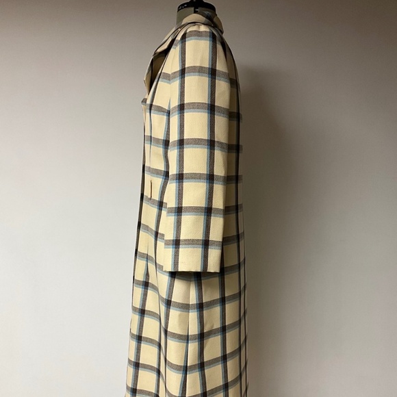 1960’s I. Magnin Wool Plaid Coat/Dress ILGWU Union Made – Excellent Exterior - Picture 2 of 8
